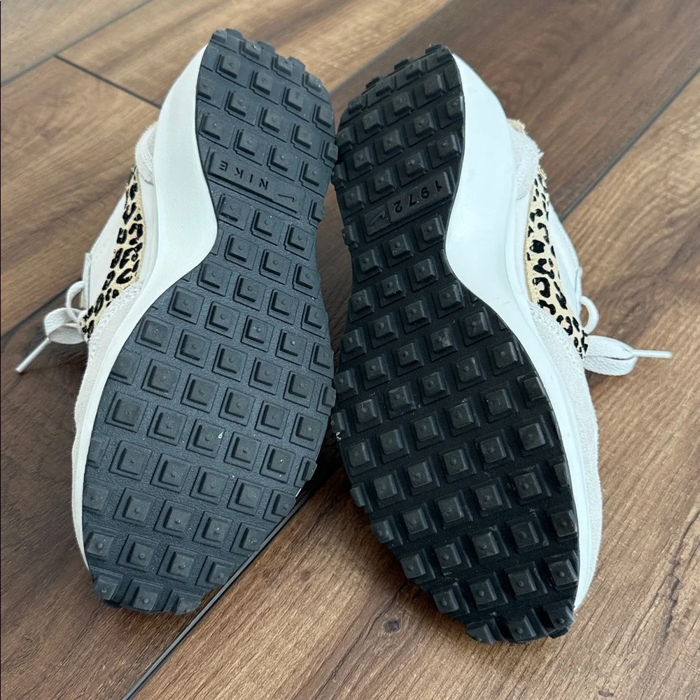 Nike Women's Waffle Debut Sneakers - White Black Leopard